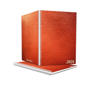 Könyvelői határidőnapló 2026 (Bőrhatás - név nélküli)